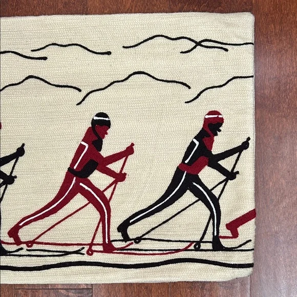 Rare Crate&Barrel Ecru Skier Pillows, Cotton, Linen and Feather, Set of Two